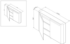 Am.Pm Мебель для ванной Sensation 100 светло-голубой, глянцевая – фотография-7